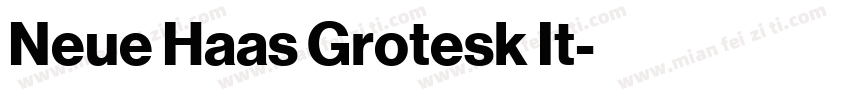 Neue Haas Grotesk It字体转换
